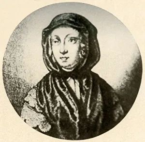 Company Tudor Publishing Prints: An English woman in silk hood and tippet, c17th century, (1937). Creator: Unknown