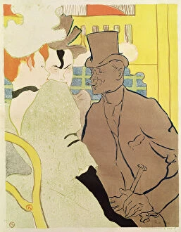 The Englishman at the Moulin Rouge. Artist: Toulouse-Lautrec, Henri, de (1864-1901)
