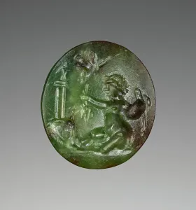 Eros Prints: Engraved Gem, 1st century A.D. Creator: Unknown
