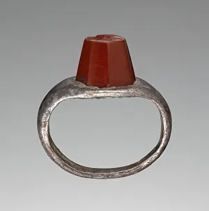 Octagonal Prints: Engraved Gem Inset into a Ring, 3rd century A.D. Creator: Unknown
