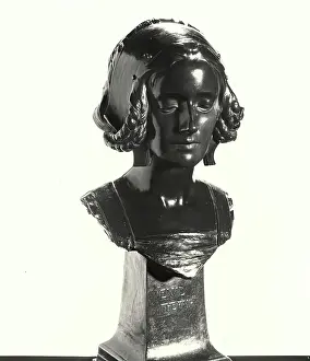 New Sculpture Prints: Enid the Fair, 1907. Creator: George Frampton