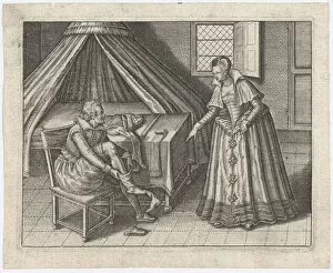 Dressing Gallery: Enigmes Joyeuses pour les Bons Esprits, Plate 2, ca. 1615. Creators: Jan van Haelbeeck