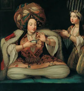 Serraglio Prints: Enjoying Coffee, Early 18th cen Artist: French master