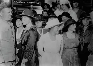 Enlisting Prints: Enlisting Marinettes, between c1915 and c1920. Creator: Bain News Service