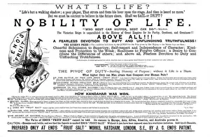 Eno's Fruit Salt, Nobility of Life, 1891. Creator: Unknown