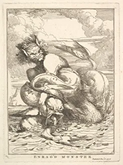 Mortimer Prints: Enrag d Monster, December 8, 1778. Creator: John Hamilton Mortimer