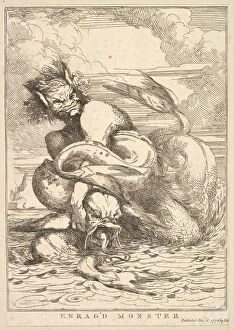 Sir Joshua Collection: Enrag d Monster (from Fifteen Etchings Dedicated to Sir Joshua Reynolds), December 8