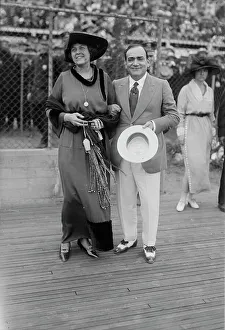 Charity Event Prints: Enrico Caruso & wife, 1918. Creator: Bain News Service