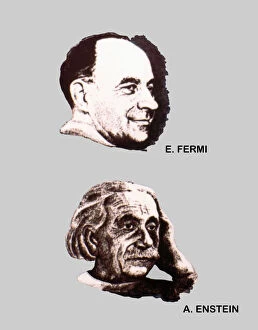 Enrico Collection: Enrico Fermi (1901-1954), Albert Einstein (1879-1955), physical