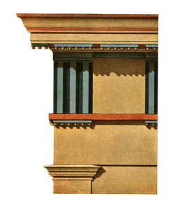 Cornice Prints: Entablature of the prostylos at Selinunte, Italy, (1928). Creator: Unknown