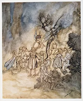 20th Gallery: Enter certain reapers, properly habited, illustration from William Shakespeares The Tempest