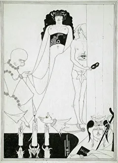 Disfigured Prints: Enter Herodias, c1893. Creator: Aubrey Beardsley