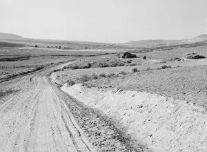 Film Negative Collection: Entering Cow Hollow region in which practically all are FSA borrowers, Malheur County, Oregon, 1939