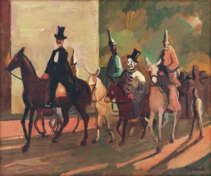 Cyprian Prints: Entering the Ring, 1939. Creator: Cyprian Majernik