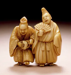 Entertainers, Mid-19th century. Creator: Meikeisai Hojitsu