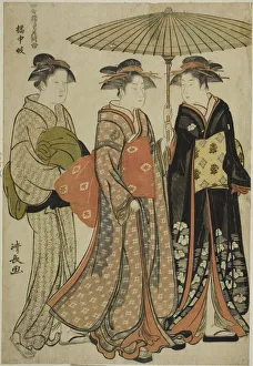 Entertainers of Tachibana (Kitchugi), from the series 'A Collection of Contemporary... c. 1781 Entertainers of Tachibana (Kitchugi), from the series 'A Collection of Contemporary... c. 1781