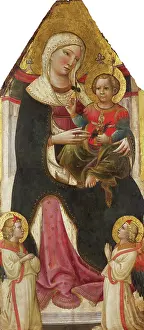 Tuscany Prints: Enthroned Madonna and Child with Angels, c1410-1422. Creator: Giovanni dal Ponte