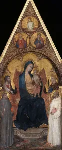 Child Jesus Prints: Enthroned Mary with the Child and four saints