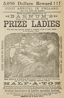 Scrap Book Prints: Enthusiastic Reception of Barnum's Great and World-renowned Boston Prize Ladies