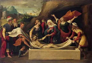 Grief Prints: Entombment, 1525. Creator: Benvenuto Tisi da Garofalo
