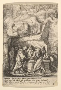 Entombment, 1625-77. Creator: Wenceslaus Hollar