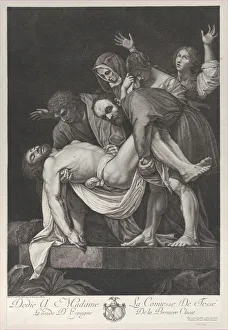 Caravaggio Prints: The Entombment, 1772-1824. Creator: Tommaso Piroli
