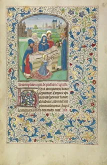 Vrelant Guillaume Prints: The Entombment; Arenberg Hours, early 1460s. Creator: Willem Vrelant