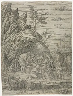 1431 1506 Prints: The Entombment with the Four Birds