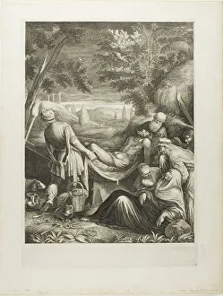 Entombment Prints: The Entombment, c. 1655. Creator: Cornelis de Visscher