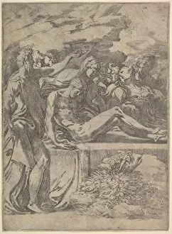 Entombment, ca. 1527-30. Creator: Parmigianino