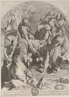 Mary Magdalen Collection: The Entombment, ca. 1622. Creator: Giovanni Temini