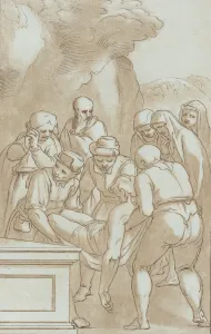Cambiaci Luca Collection: The Entombment, ca. 1780. Creator: Stefano Mulinari
