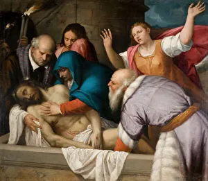 Venetian School Collection: The Entombment of Christ, 1500-1600. Creator: Unknown