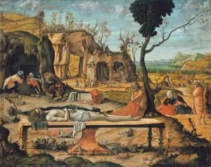 The Entombment of Christ, 1505. Artist: Carpaccio, Vittore (1460-1526) The Entombment of Christ, 1505. Artist: Carpaccio, Vittore (1460-1526)