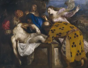 Piet Prints: The Entombment of Christ, 1572. Artist: Titian (1488-1576)