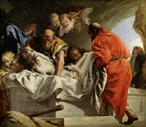 Giandomenico 1727 1804 Gallery: The Entombment of Christ, 1772. Artist: Tiepolo, Giandomenico (1727-1804)