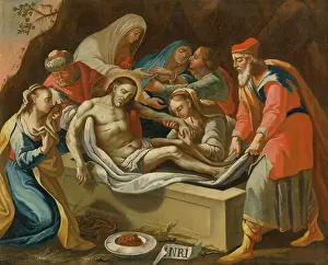 Entombment Prints: Entombment of Christ, 18th century. Creator: Unknown