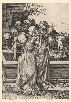 The Entombment of Christ, ca. 1435-1491. Creator: Martin Schongauer The Entombment of Christ, ca. 1435-1491. Creator: Martin Schongauer
