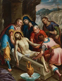 The Entombment of Christ, ca. 1702. Creator: Juan Rodriguez Juarez