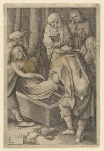 Jan Muller Prints: The Entombment (copy), 1521. Creator: Jan Muller