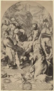 Burying Prints: The Entombment. Creator: Aegidius Sadeler II