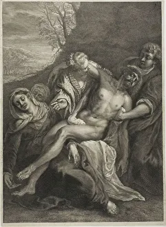 Entombment Prints: The Entombment, n.d. Creator: Cornelis de Visscher