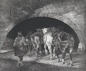 Gericault Theodore Prints: Entrance to the Adelphi Wharf, 1821. Creators: Theodore Gericault