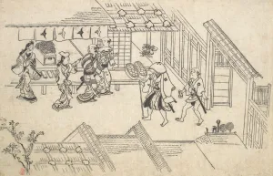 Red Light District Prints: The Entrance to Ageya-machi, from the series Scenes in the Yoshiwara (Yoshiwara no tei)