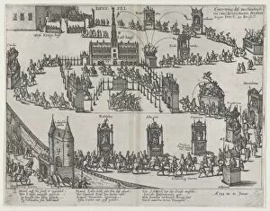 Parade Collection: Entrance of the Archduke Ernest to Brussels, January 30, 1594, after 1594. after 1594. Creator: Anon