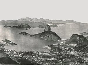 Sugarloaf Mountain Collection: Entrance to the Bay from the summit of Corcovado, Rio de Janeiro, Brazil, 1895. Creator: Unknown