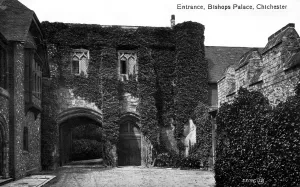 Chichester Prints: Entrance to the Bishops Palace, Chichester, Sussex, early 20th century