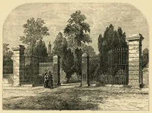 Brompton Prints: Entrance to Brompton Cemetery, c1876. Creator: Unknown