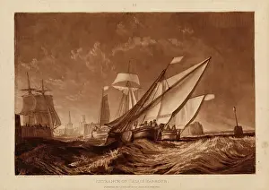 Arriving Prints: Entrance to Calais Harbour, 1816. Creator: JMW Turner