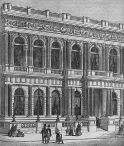 Pall Mall Prints: Entrance to the Carlton Club, Westminster, London, c1875 (1878)